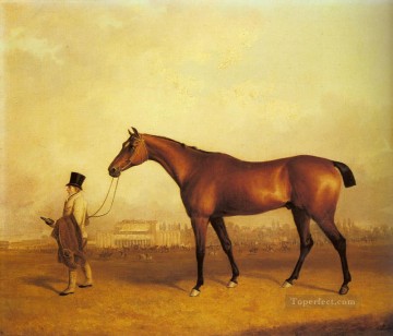 Animal Painting - Emilius Ganador del caballo Derby de 1832 John Ferneley Snr